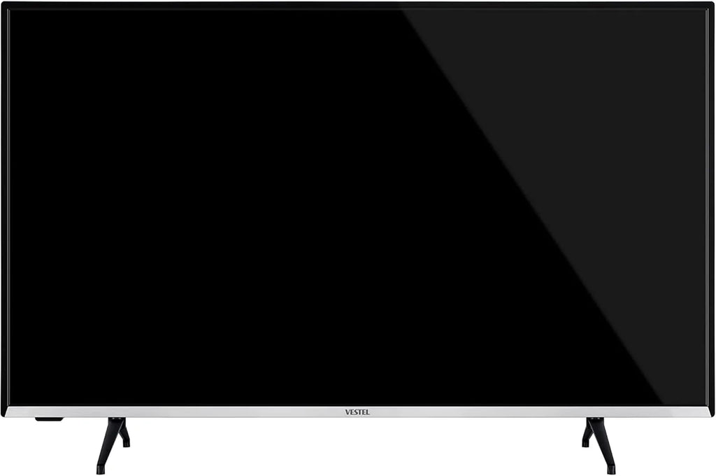Daewoo 43DM65QV - Telewizor QLED Smart TV 43 cale 4K HDR, Dolby Vision i Dolby Atmos, kompatybilny z Alexą, centralna podstawa, bezramkowy design
