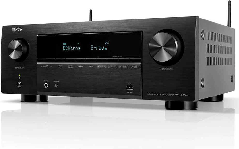 Denon AVR-X2800H Odbiornik Av, Czarny, 150 W