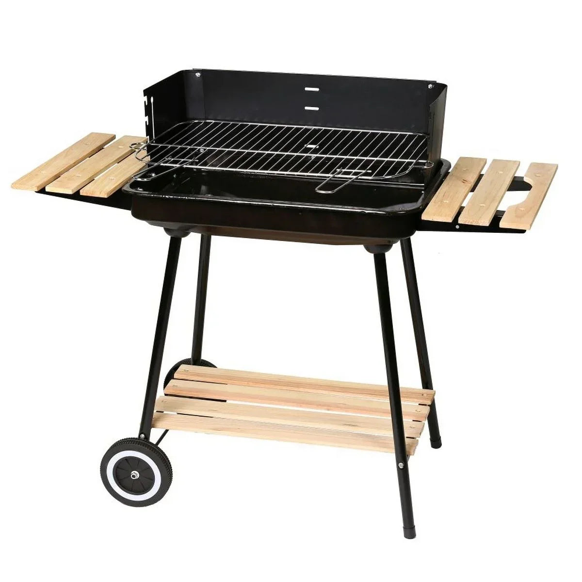 Grill Węglowy Chiara Z Czarnym Rusztem Stalowym 67x38x83 cm