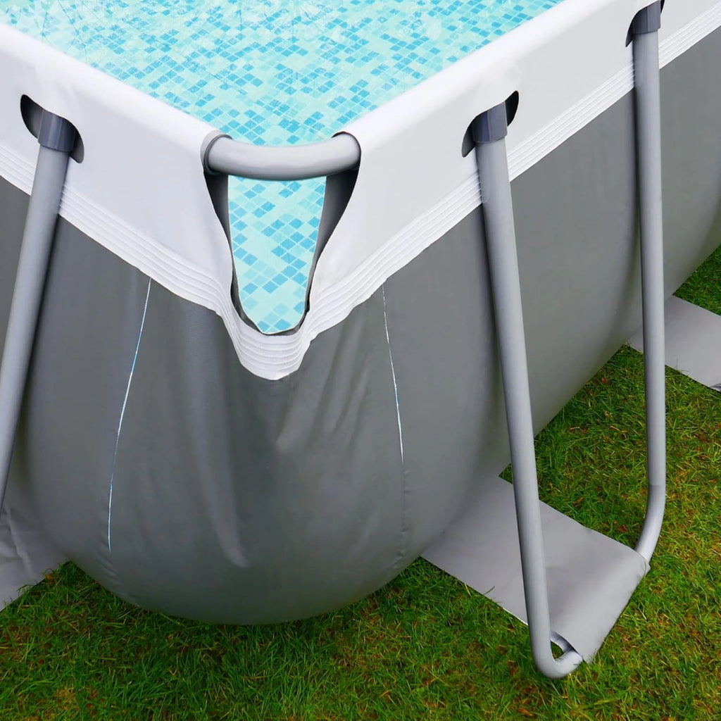 yourGEAR Basen Rodzinny XL 3x3m - Basen Ogrodowy z Wytrzymałą Stalową Ramą, 8100L