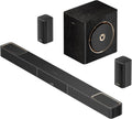 Soundbar ULTIMEA 5.1.2ch z Dolby Atmos, skierowanymi w górę głośnikami górnymi, bezprzewodowym subwooferem i 2 tylnymi głośnikami, 460W, HDMI eARC, BT 5.4, system kina domowego Skywave F40 Boom