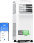 COMFEE Przenośny klimatyzator Penguin 3 w 1 | 9000 BTU/2250 Chłodziarki z aplikacją + pilot | Klimatyzator i osuszacz powietrza | Niskie zużycie energii | Funkcja Follow Me | Zestaw okienny w zestawie