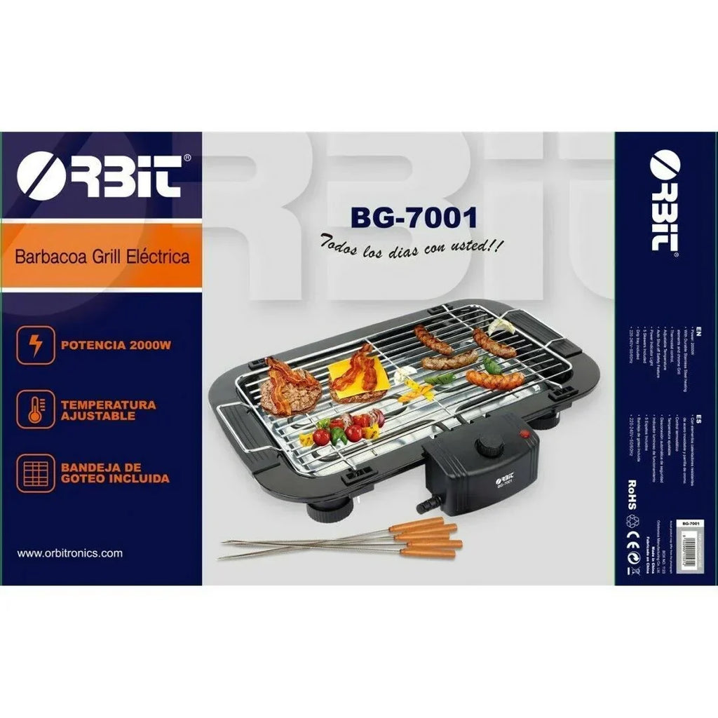 Elektryczny grill barbecue ruszt płyta do smażenia do kuchni na kemping Bg-7001