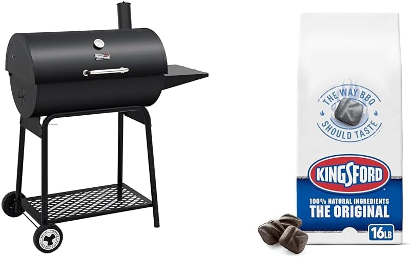 2026 Royal Gourmet CC1830 30-calowy grill węglowy ze składanym stołem bocznym, czarny grill ogrodowy z rusztem o powierzchni 627 cali kwadratowych, idealny na taras, do ogrodu i na przyjęcia