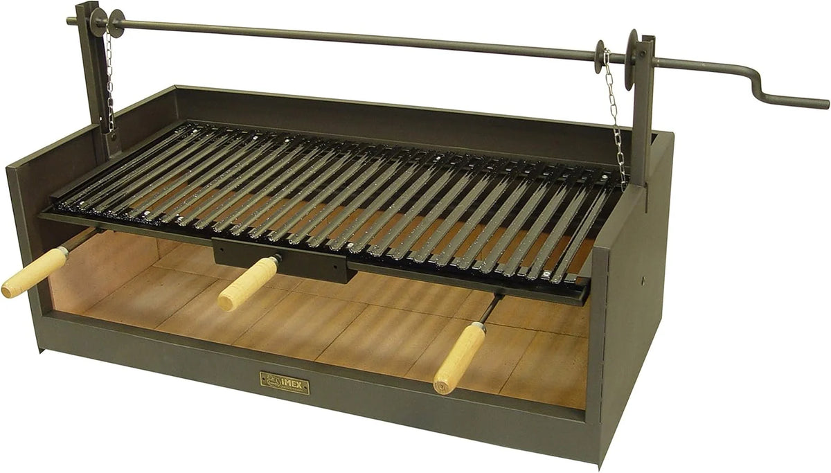 IMEX EL ZORRO Grill z cegłą szamotową i emaliowanym rusztem, 90 x 45 x 102 cm