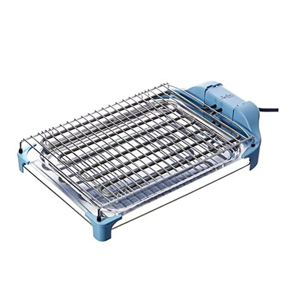Elektryczny grill Jata Bq5101am. Zdrowe gotowanie bez dymu i zapachów. Ruszt z 2 poziomami wysokości. Wyprodukowano w Hiszpanii
