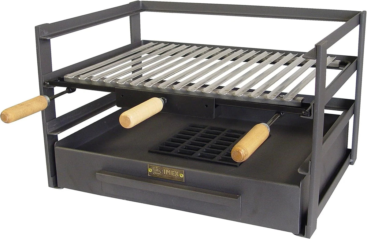 Imex El Zorro 71481.0 szuflada grillowa z rusztem, czarna, 57 x 41 x 35 cm
