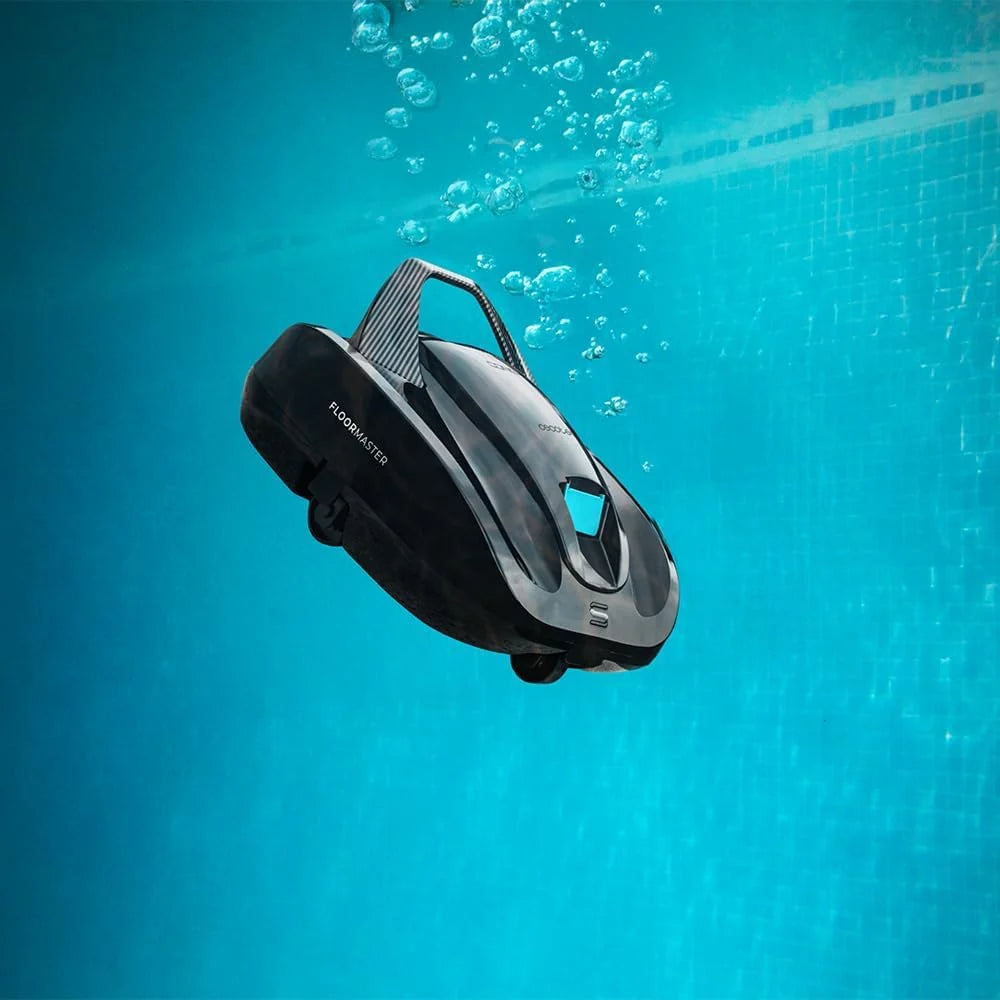 Cecotec Robot Odkurzacz Basenowy Bezprzewodowy Conga Pooldroid 2000 FloorMaster. Czas pracy 100 min, basen bez nachyleń, do 80m2, maksymalna głębokość 2,5m, pojemność 2,5L, filtr o wysokiej wydajności