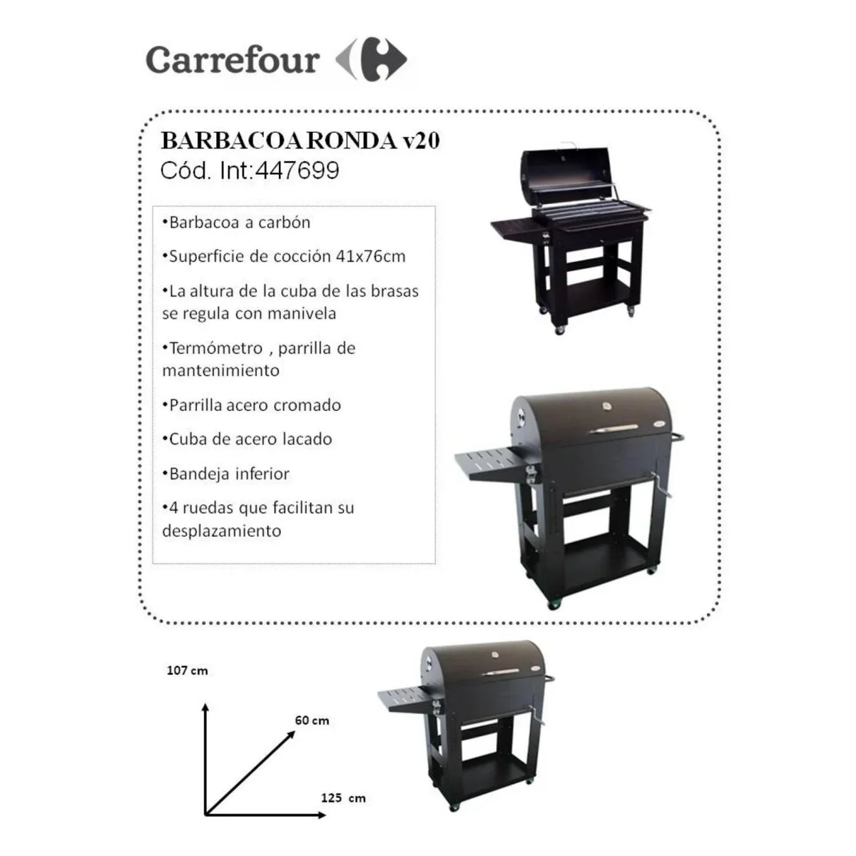 Grill Barbacoa Mod. Ronda V-2020