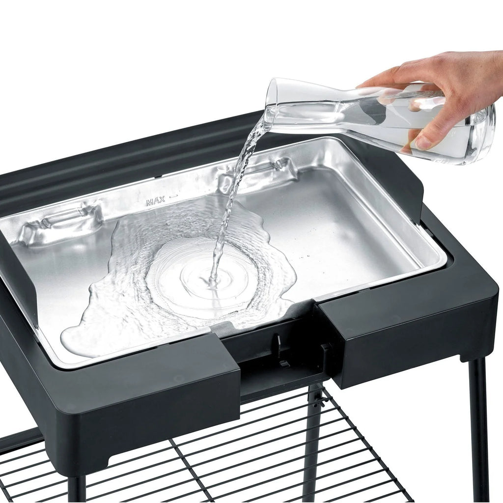 Grill elektryczny z pokrywą i rusztem rowkowanym 2200 W PG 8568 Severin