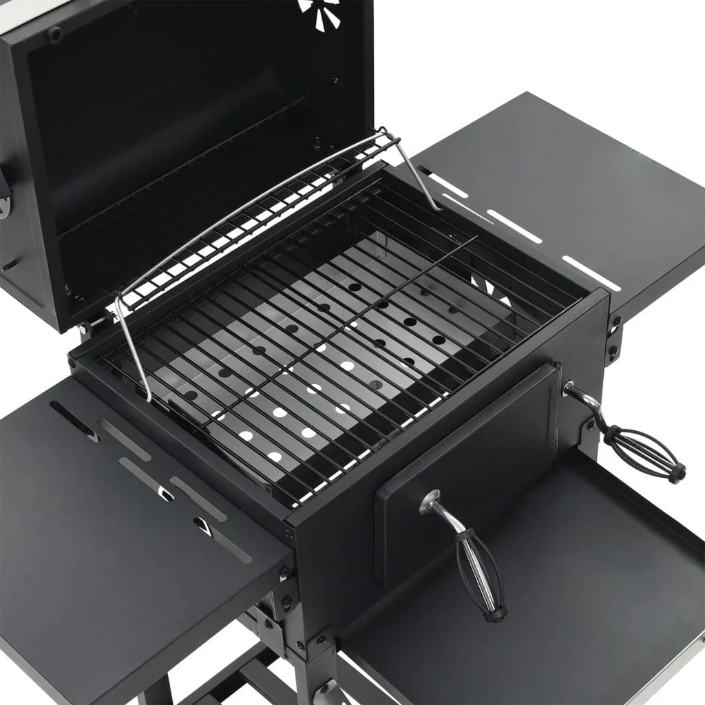 Piec Do Pizzy I Grill Zewnętrzny 3 w 1 Czarny Vidaxl