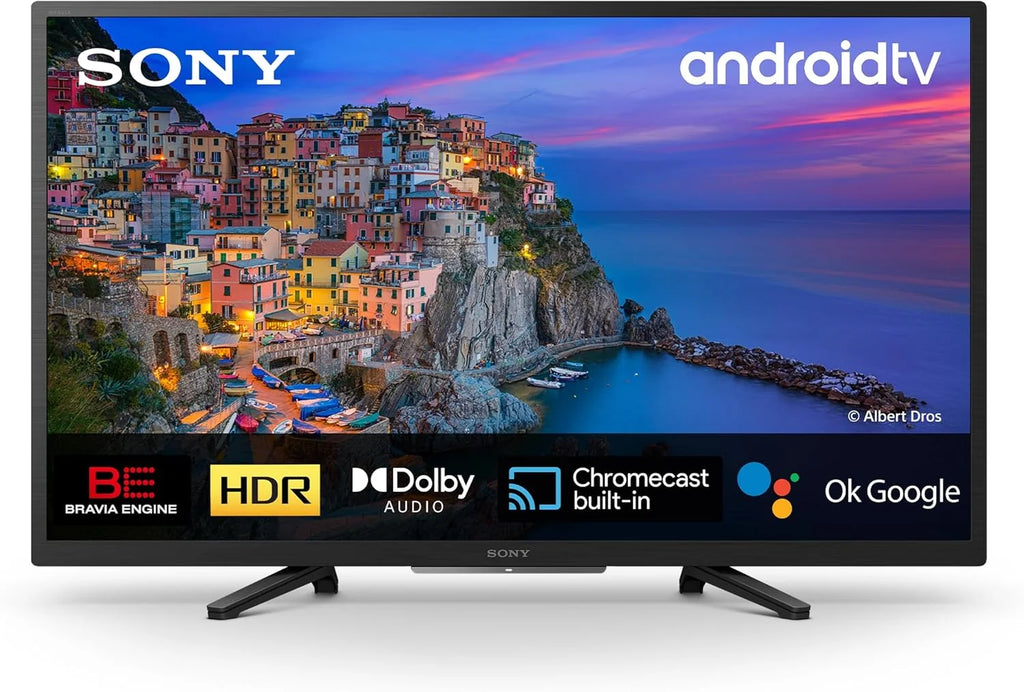 BRAVIA KD32W804 – Smart TV 32 cale HD Ready (HDR – Wysoki zakres dynamiki, Android TV) Czarny, Model 2022