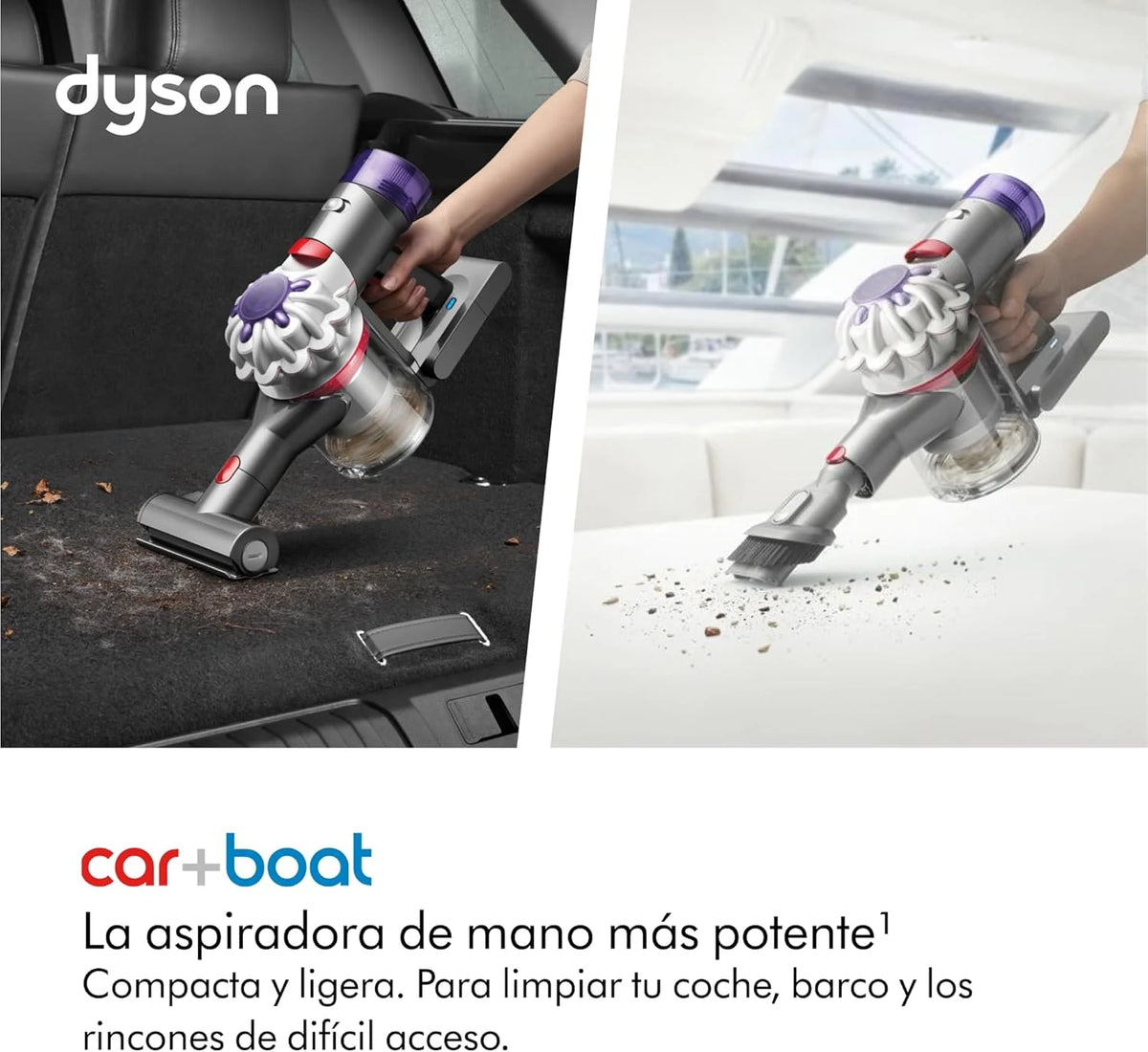 Car+Boat™ ręczny odkurzacz samochodowy – do 50 min pracy na baterii, srebrny