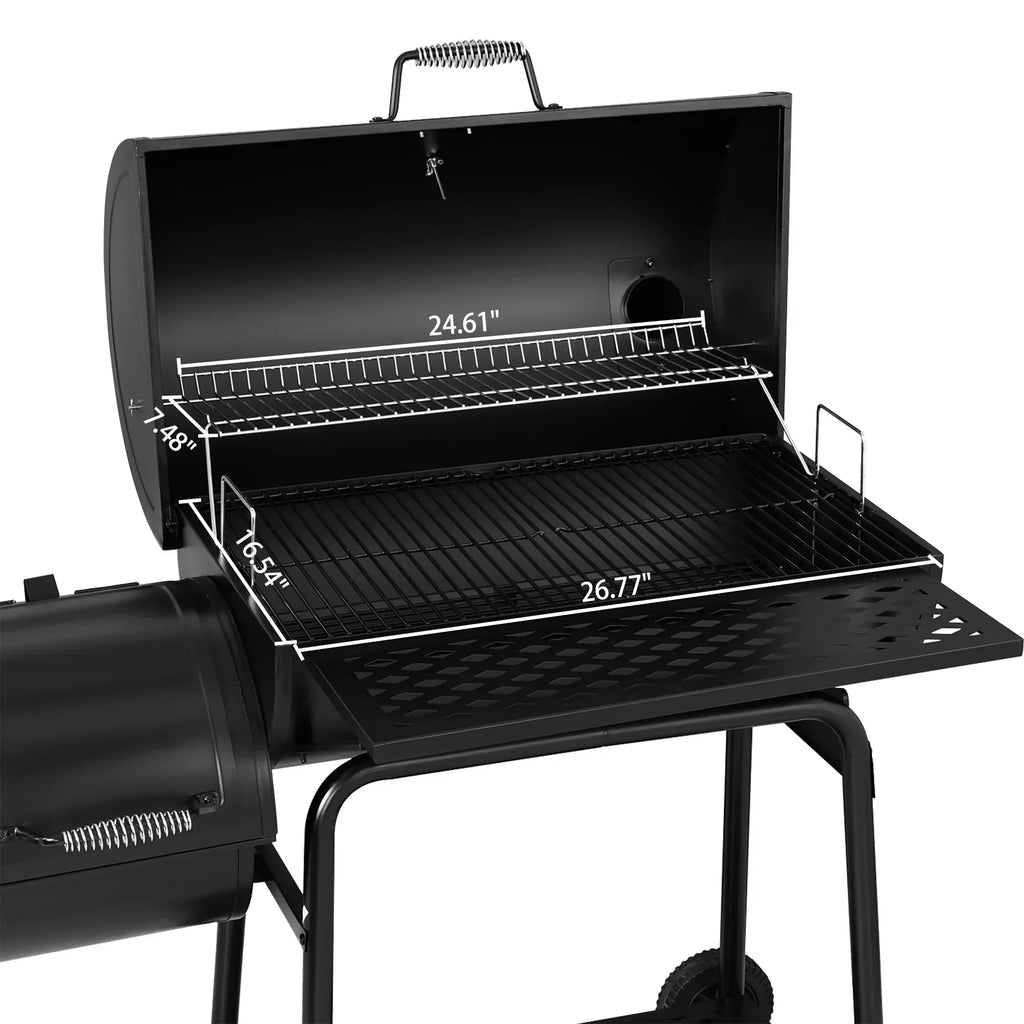 2026 Royal Gourmet CC1830F 30" grill węglowy z boczną wędzarnią
