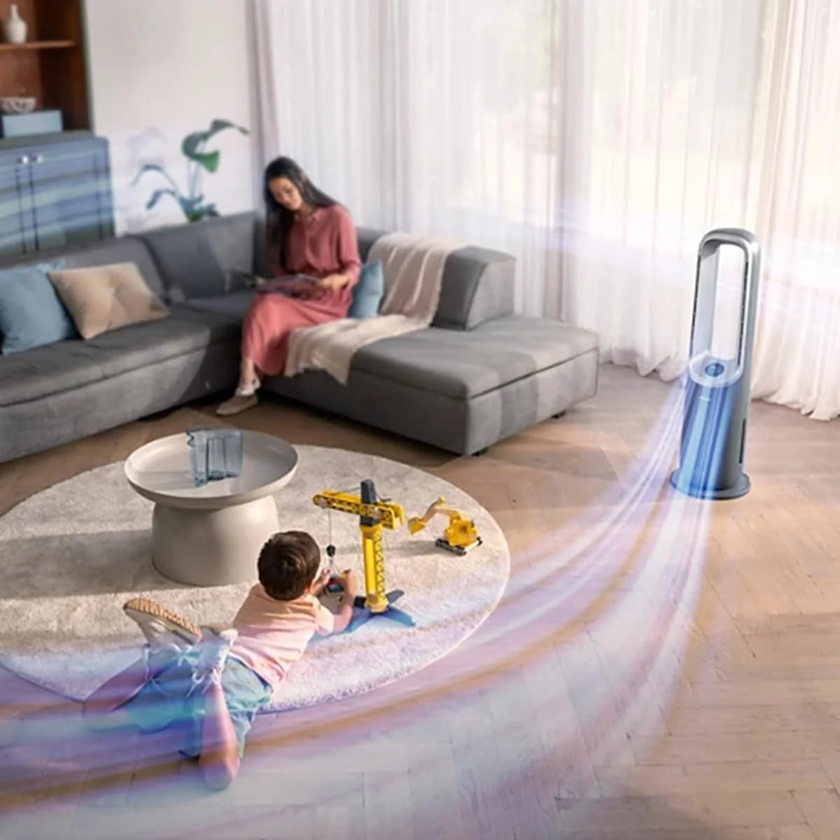 Philips Oczyszczacz i nawilżacz powietrza 2 w 1 z serii 3000, 131 m², filtr NanoProtect HEPA i filtr z aktywnym węglem usuwa 99,97% wszystkich niewidocznych cząstek, kolor biały (AC3737/10)