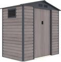 Garaż blaszany Gardiun Surrey 2,71 m2, wymiary zewnętrzne 213x127x211 cm, stalowy, z bocznym oknem i efektem drewna