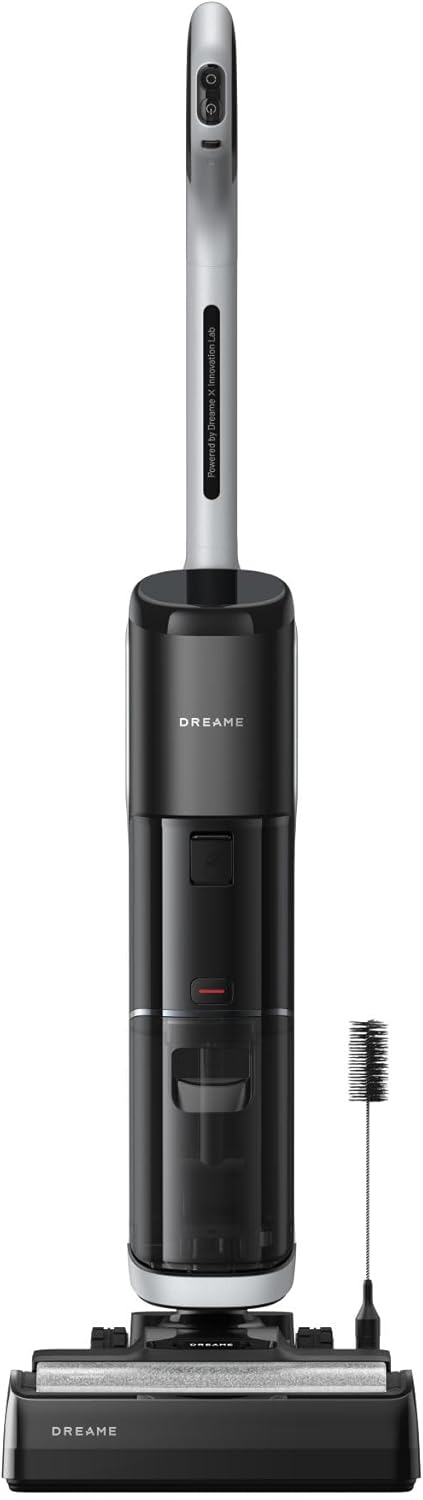 dreame H14 Pro odkurzacz na sucho i na mokro, płaska konstrukcja 180°, czyszczenie szczotki w temperaturze 60°C, suszenie w 5 min, automatyczne dozowanie roztworu, sterowanie aplikacją, 18 kPa
